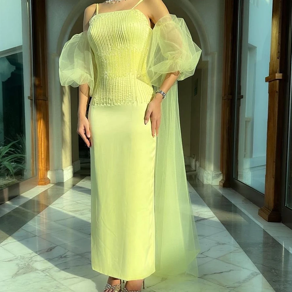 Customized Exquisite Ruched Strapless Ankle Length A-Line Party Gowns Chiffon Detachable Sleeve Long Sleeves Cap Sleeve Vestidos
Customized Exquisite Ruched Strapless Ankle Length A-Line Party Gowns Chiffon Detachable Sleeve Long Sleeves Cap Sleeve Vestidos