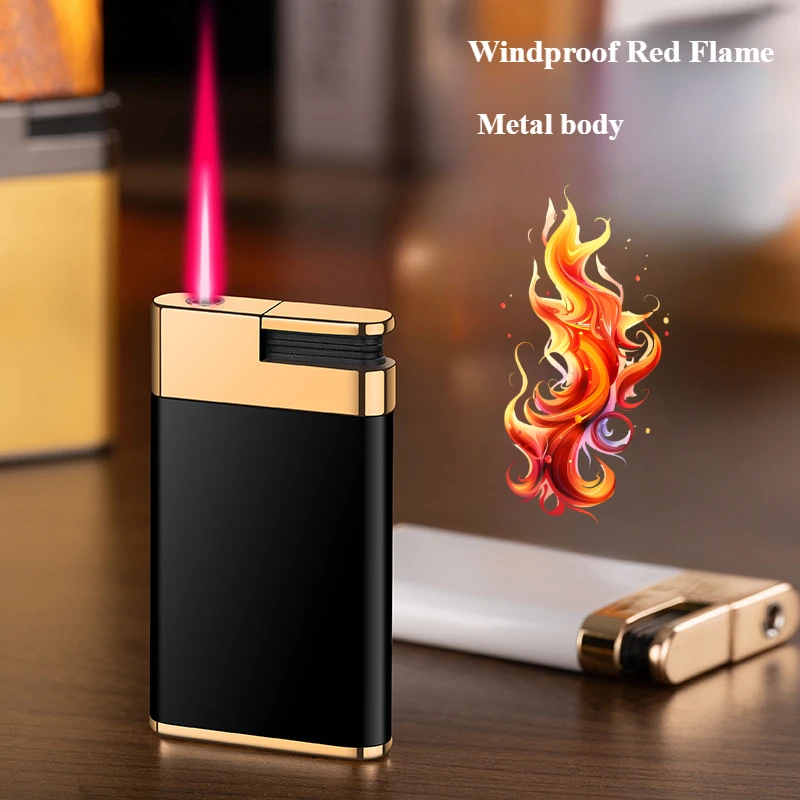 New Ultra-thin Brushed Metal Windproof Direct-injection Lighter Smoking Accessories Gadgets for Men
New Ultra-thin Brushed Metal Windproof Direct-injection Lighter Smoking Accessories Gadgets for Men