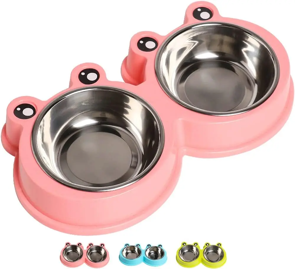 Stainless Steel Double Pet Bowls, Non-Slip Dog & Cat Feeder, BPA Free, Dishwasher Safe
Stainless Steel Double Pet Bowls, Non-Slip Dog & Cat Feeder, BPA Free, Dishwasher Safe