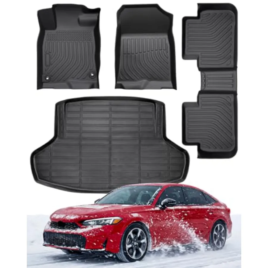 Car Floor Mats for Honda Civic 20222025 2026 Sedan Non-Slip TPE All-Weather Floor Liners and Trunk Cargo Mat Set Custom Fit for
Car Floor Mats for Honda Civic 20222025 2026 Sedan Non-Slip TPE All-Weather Floor Liners and Trunk Cargo Mat Set Custom Fit for
