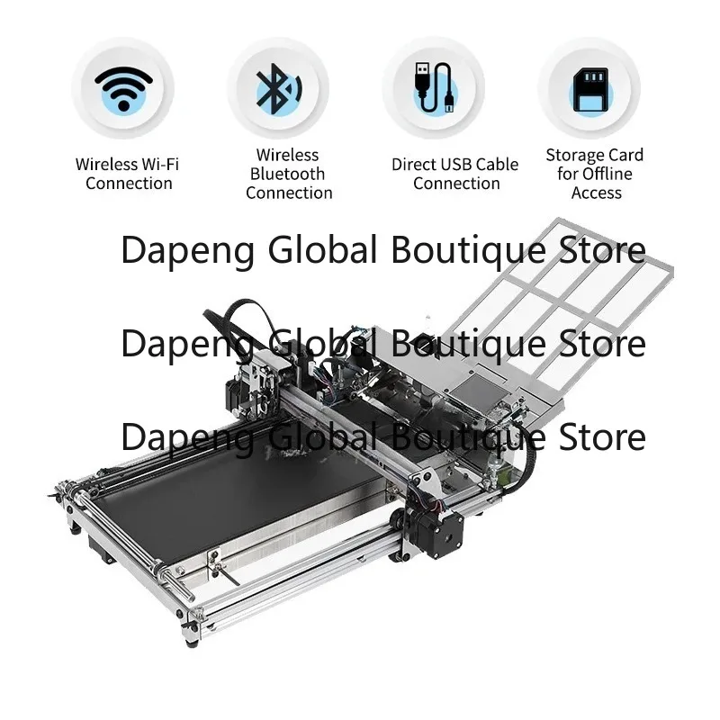 LY A4 Size Professional Assembled Auto Paper Feeding Drawbot Pen Writing Drawing Ro-bot Machine Normal Version Frame Plotter Kit