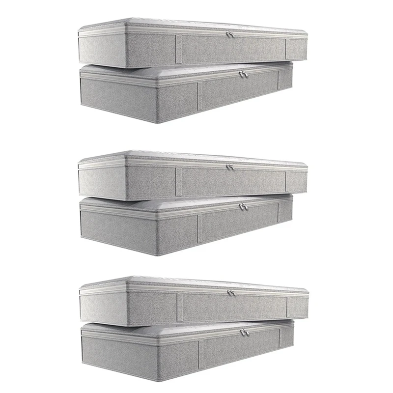 6X Foldable Under Bed Bags Large Under Bed Storage Boxes Thick Breathable Underbed Clothes Storage Bags Organizer
6X Foldable Under Bed Bags Large Under Bed Storage Boxes Thick Breathable Underbed Clothes Storage Bags Organizer
