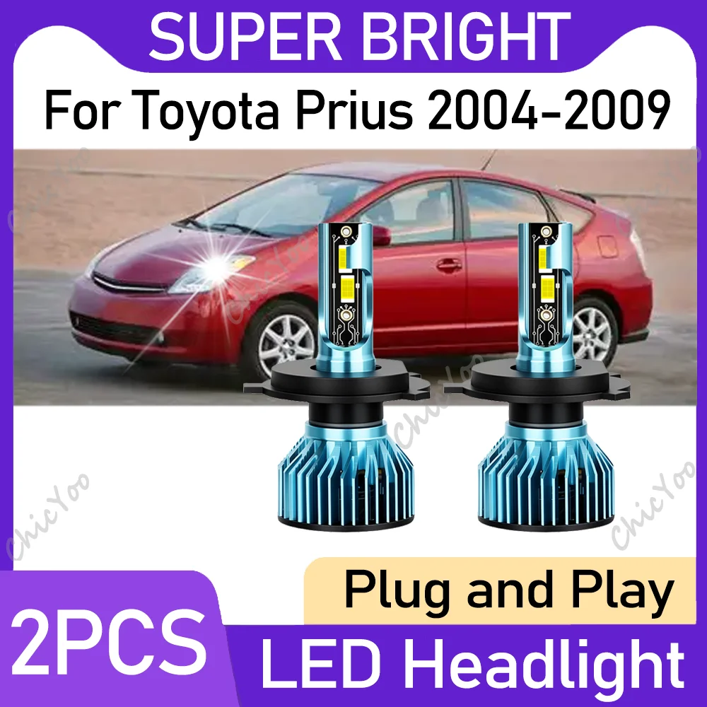 2PCS H4 High Low Beam Canbus LED Headlights 120W 30000LM High Power 6000K White Plug And Play 12V 24V For Toyota Prius 2004-2009
2PCS H4 High Low Beam Canbus LED Headlights 120W 30000LM High Power 6000K White Plug And Play 12V 24V For Toyota Prius 2004-2009