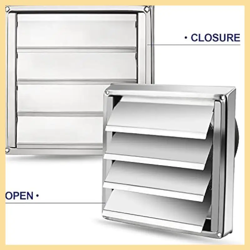 GOOD-Exterior Wall Vent Hood Stainless Steel Air Vent Grille Cover Wall Duct Ventilation Grill Outlet Airflow Vent Hood
GOOD-Exterior Wall Vent Hood Stainless Steel Air Vent Grille Cover Wall Duct Ventilation Grill Outlet Airflow Vent Hood