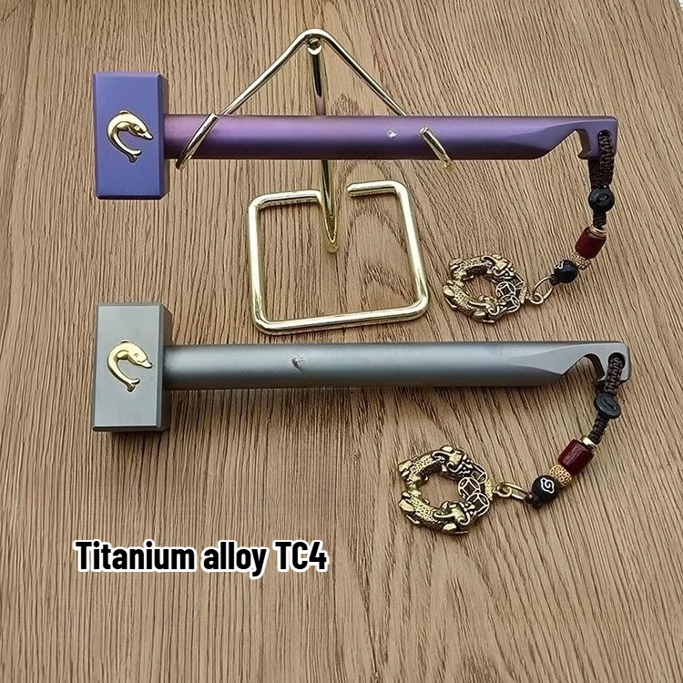 TC4 Titanium Alloy Outdoor Multifunctional Hammer Convenient Camping Hiking Self-defense with Sheep Horn Hammer EDC Tool
TC4 Titanium Alloy Outdoor Multifunctional Hammer Convenient Camping Hiking Self-defense with Sheep Horn Hammer EDC Tool