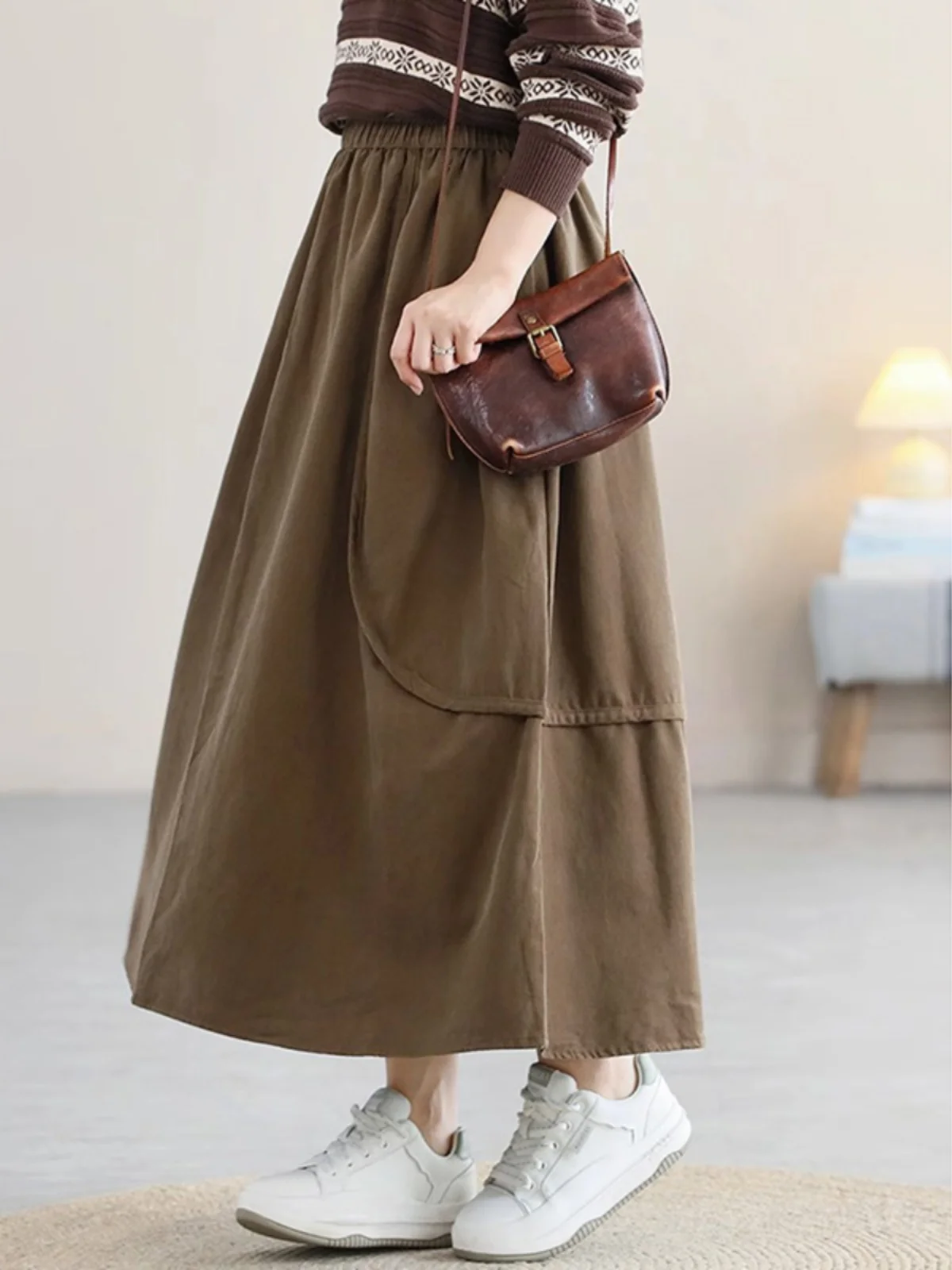 Flouffant f Skirt Women's Autumn Winter New Elastic Waist Slim Loose High-End Vintage A-Line Wide Hem Umbrella Long ...
Flouffant f Skirt Women's Autumn Winter New Elastic Waist Slim Loose High-End Vintage A-Line Wide Hem Umbrella Long ...