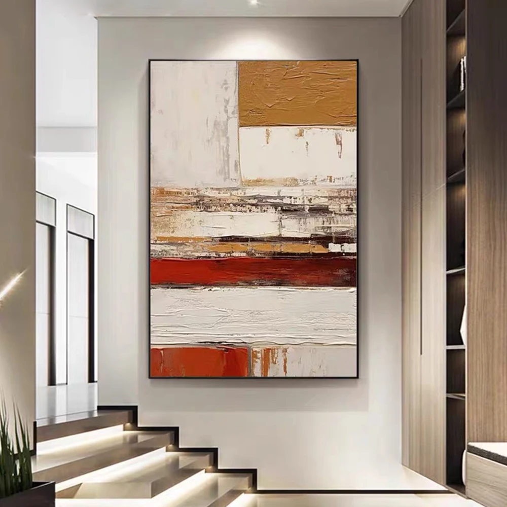 Oversize Modern Abstract Thick Oil Painting Beige Red Yellow Brown Canvas Painting Hand Painted Color Wall Art For Home Decor
Oversize Modern Abstract Thick Oil Painting Beige Red Yellow Brown Canvas Painting Hand Painted Color Wall Art For Home Decor