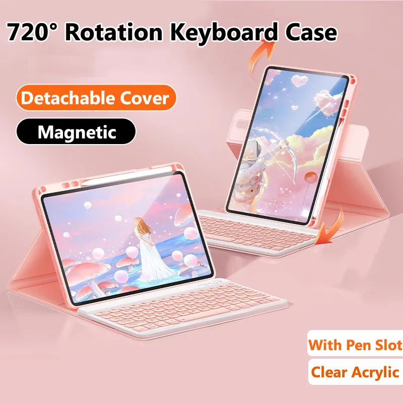 Magnetic Case for Smausng Galaxy Tab A11 Plus 11" 2025 S11 X736B S10 Lite S10 FE S9 S7 S8 Rotatng Keyboard Case with Pen Holder
Magnetic Case for Smausng Galaxy Tab A11 Plus 11" 2025 S11 X736B S10 Lite S10 FE S9 S7 S8 Rotatng Keyboard Case with Pen Holder