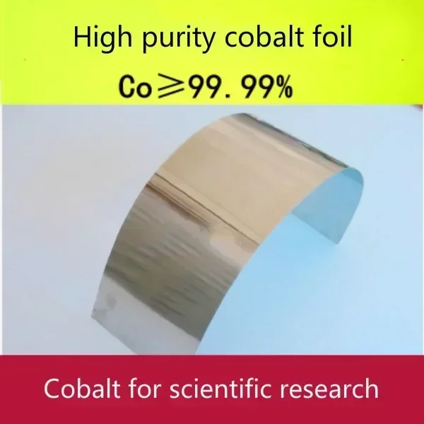 Cobalt. Metallic cobalt. High purity metal cobalt foil, co99.999%. Dedicated to scientific research.
Cobalt. Metallic cobalt. High purity metal cobalt foil, co99.999%. Dedicated to scientific research.