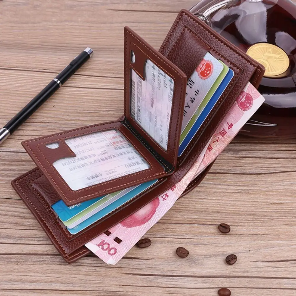 Durable 2 Fold Wallets Wear Resistant Lychee Pattern Men's Short Wallet Credit Card Case ID Badge Holder Male Leather Purse
Durable 2 Fold Wallets Wear Resistant Lychee Pattern Men's Short Wallet Credit Card Case ID Badge Holder Male Leather Purse