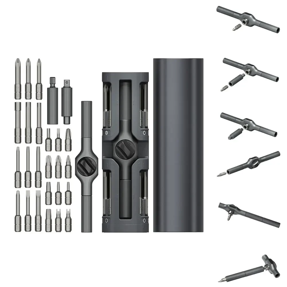 29 In 1 Magnetic Ratchet Screwdriver And Wrench Repair Kit For Home Car Electronics With Quick-Access Case And Multiple Bits
29 In 1 Magnetic Ratchet Screwdriver And Wrench Repair Kit For Home Car Electronics With Quick-Access Case And Multiple Bits