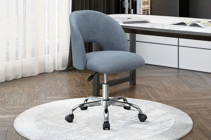 Fabric Upholstered Open Back Office Chair in Grey Suitable for Teens and Adults
Fabric Upholstered Open Back Office Chair in Grey Suitable for Teens and Adults