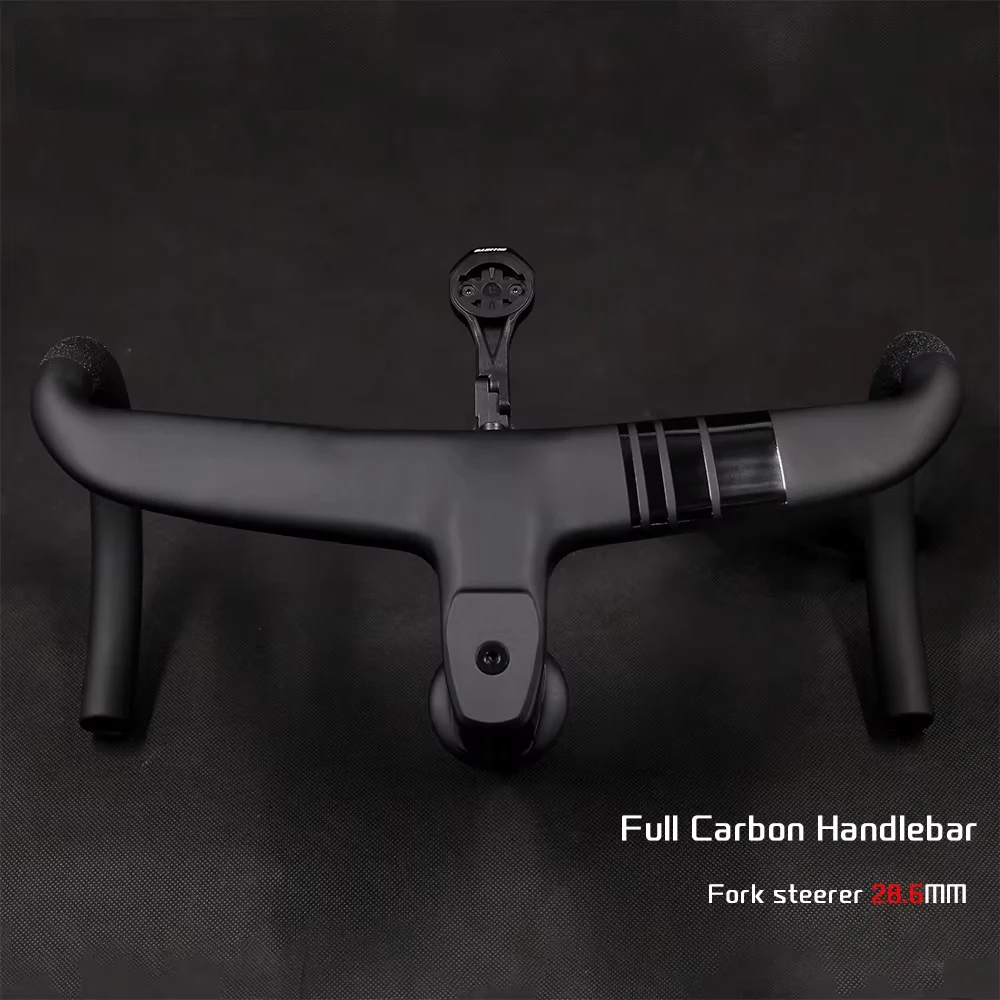 Full Carbon Fiber Bicycle Cockpit,Road Bike Internal Cable Integrated Handlebar Di2 With Mount&Spacer,Clip diameter 28.6mm
Full Carbon Fiber Bicycle Cockpit,Road Bike Internal Cable Integrated Handlebar Di2 With Mount&Spacer,Clip diameter 28.6mm