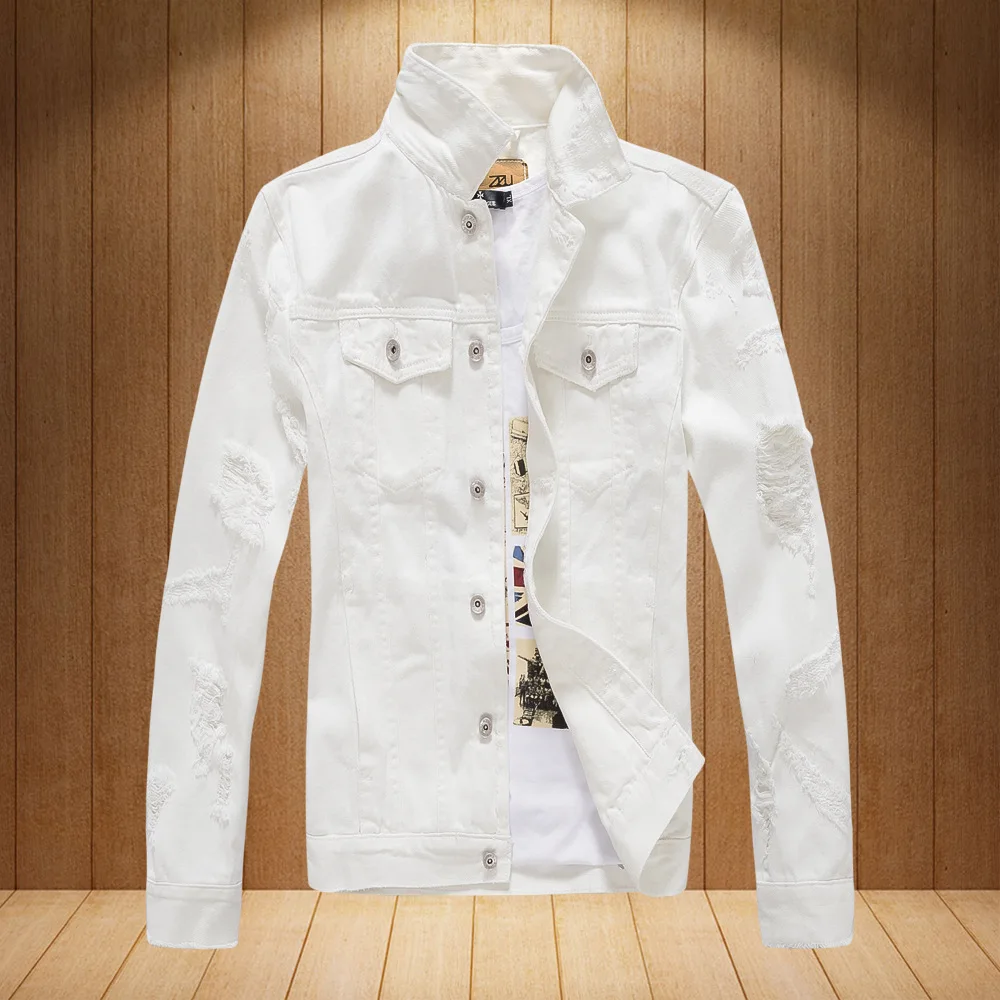 2024 Men's Autumn New Style White Denim Jacket Loose Casual Personality Worn Jacket
2024 Men's Autumn New Style White Denim Jacket Loose Casual Personality Worn Jacket