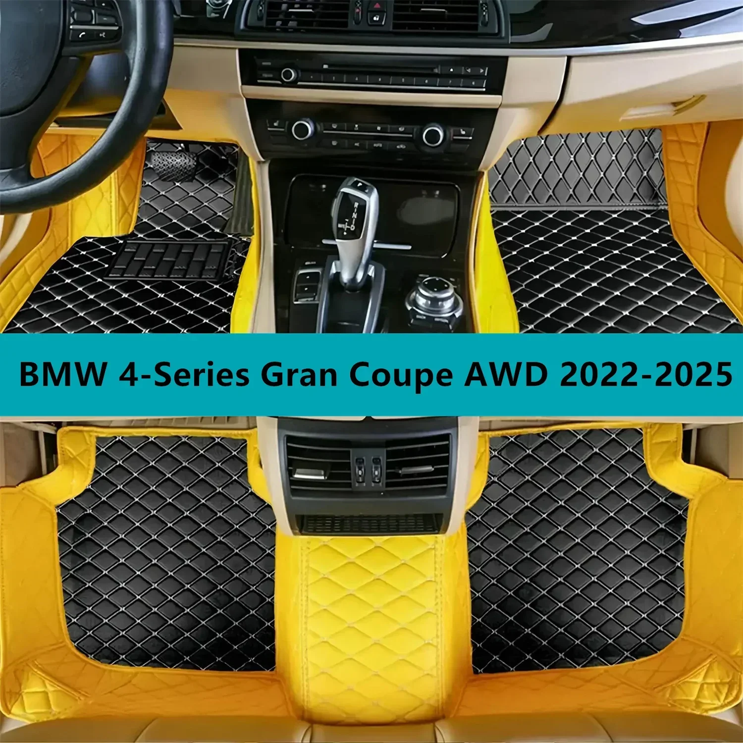 Custom Full Set Car Floor Mats for BMW 4-Series Gran Coupe AWD 2022-2025 Leather Floor Mats for Cars Mats Carpets
Custom Full Set Car Floor Mats for BMW 4-Series Gran Coupe AWD 2022-2025 Leather Floor Mats for Cars Mats Carpets