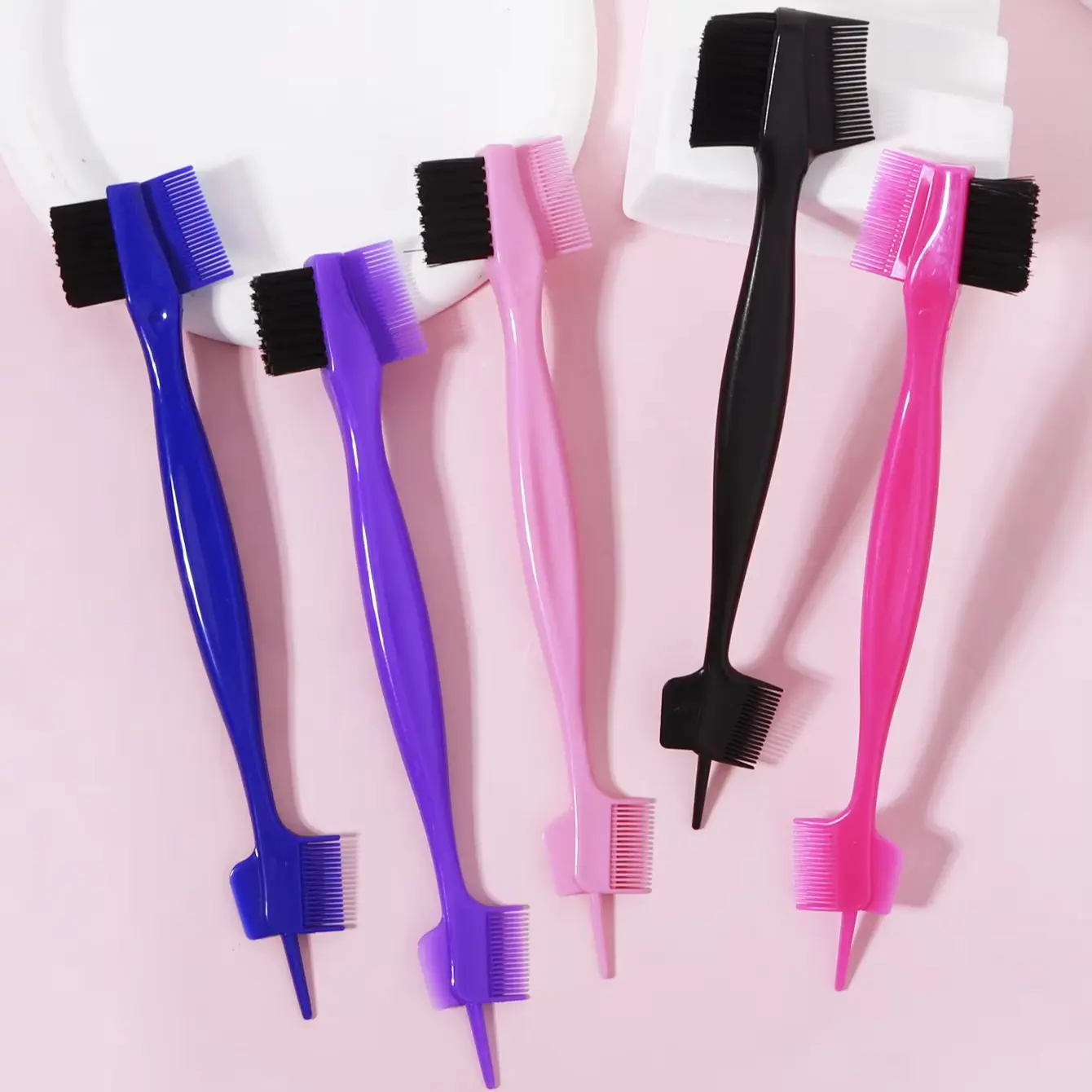 Multi functional dual head edge brush set, three in one dual head hairdressing tool styling comb, special for real hair wigs
Multi functional dual head edge brush set, three in one dual head hairdressing tool styling comb, special for real hair wigs
