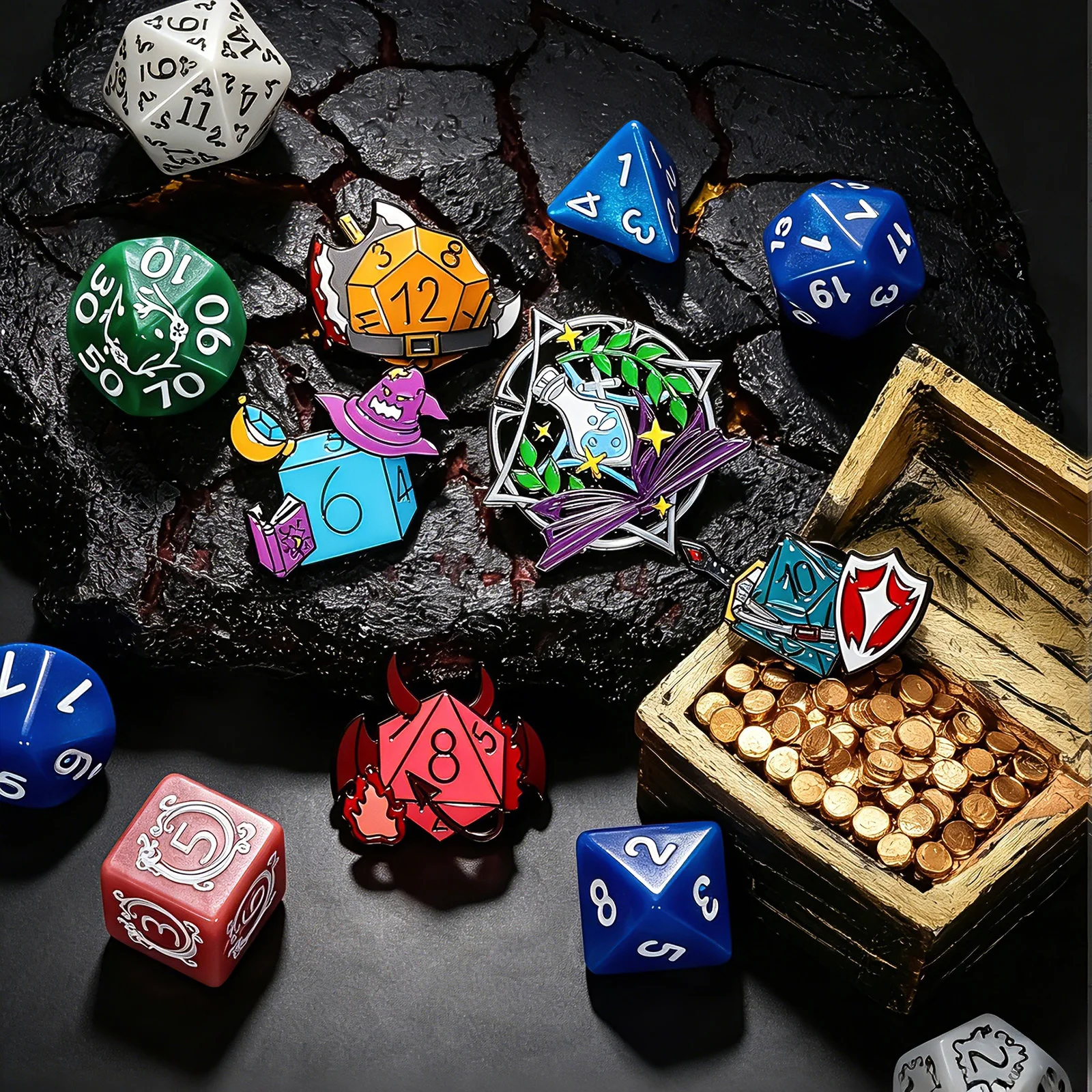 RPG Game Dungeon Dragon DnD Dice D20/D6 Anime Enamel Pin Lapel Badges Manga Brooches for Women Fashion Jewelry Accessories Gifts
RPG Game Dungeon Dragon DnD Dice D20/D6 Anime Enamel Pin Lapel Badges Manga Brooches for Women Fashion Jewelry Accessories Gifts
