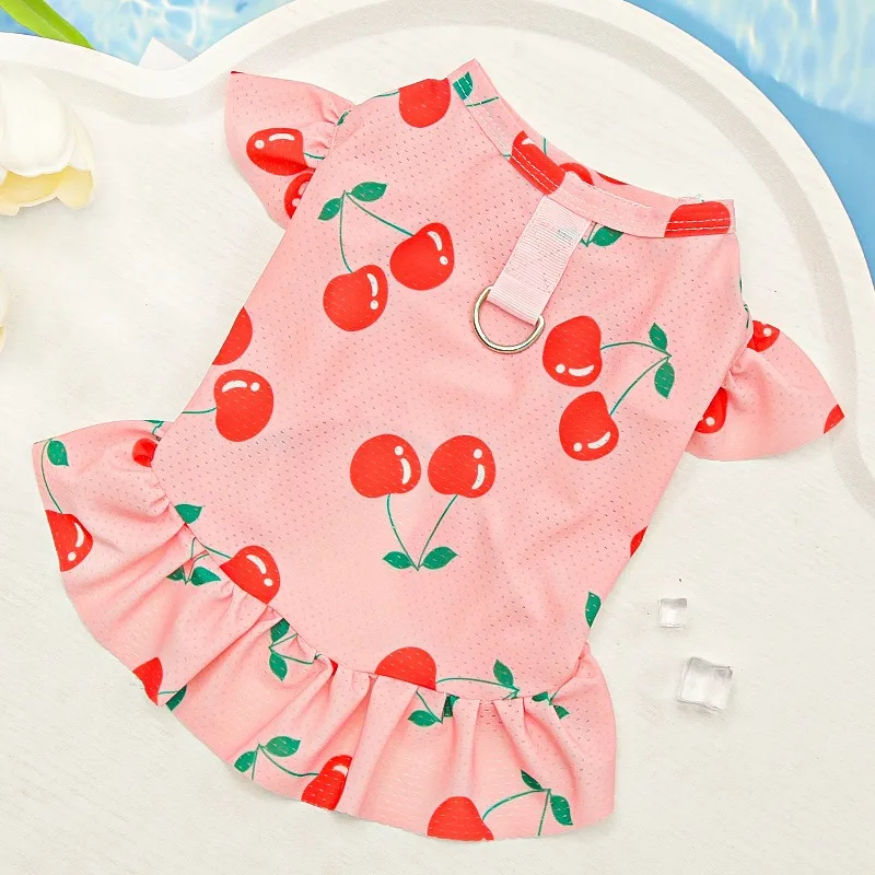 Red Cherry Pet Skirt Summer Mesh Dog Clothes Teddy Breathable Fruit Dress Japanese Puppy Princess Skirt
Red Cherry Pet Skirt Summer Mesh Dog Clothes Teddy Breathable Fruit Dress Japanese Puppy Princess Skirt