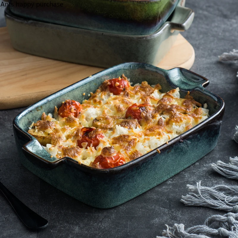 Kiln Change Ceramic Bakeware Home Oven Dedicated Baking Plate Dinner Plate Baked Bowl Multifunctional Tableware Decoration Bowl
Kiln Change Ceramic Bakeware Home Oven Dedicated Baking Plate Dinner Plate Baked Bowl Multifunctional Tableware Decoration Bowl