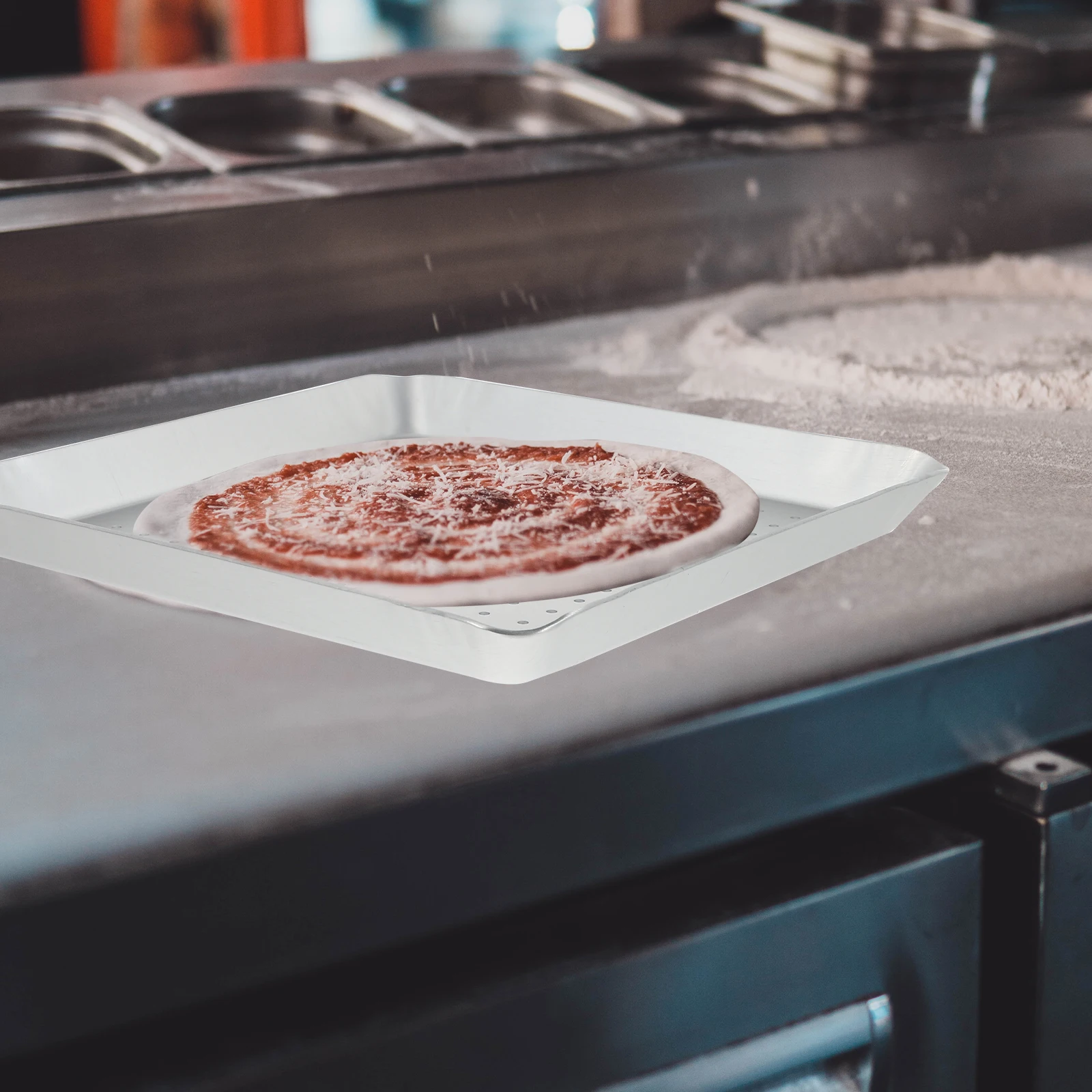 Pizza Baking Pan Square Plate Hollow Design Perforated Kitchen Bakeware AntiOxidation EasyCleaning ThermalConductivity
Pizza Baking Pan Square Plate Hollow Design Perforated Kitchen Bakeware AntiOxidation EasyCleaning ThermalConductivity