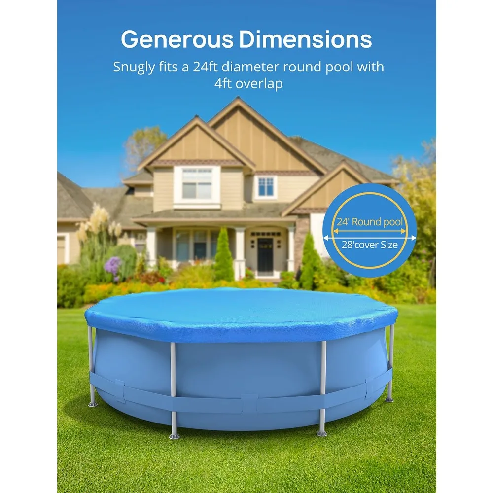 28ft Round Pool Cover, Winter Pool Cover for 24ft Above Ground Round Inflatable Swimming Pools,
28ft Round Pool Cover, Winter Pool Cover for 24ft Above Ground Round Inflatable Swimming Pools,