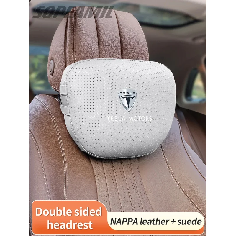 Car Double-Sided Suede Leather Headrest Neck Support Pillow Tesla Cybertruck Model 3 Model Y Model S Model X Seat Waist Cushion
Car Double-Sided Suede Leather Headrest Neck Support Pillow Tesla Cybertruck Model 3 Model Y Model S Model X Seat Waist Cushion