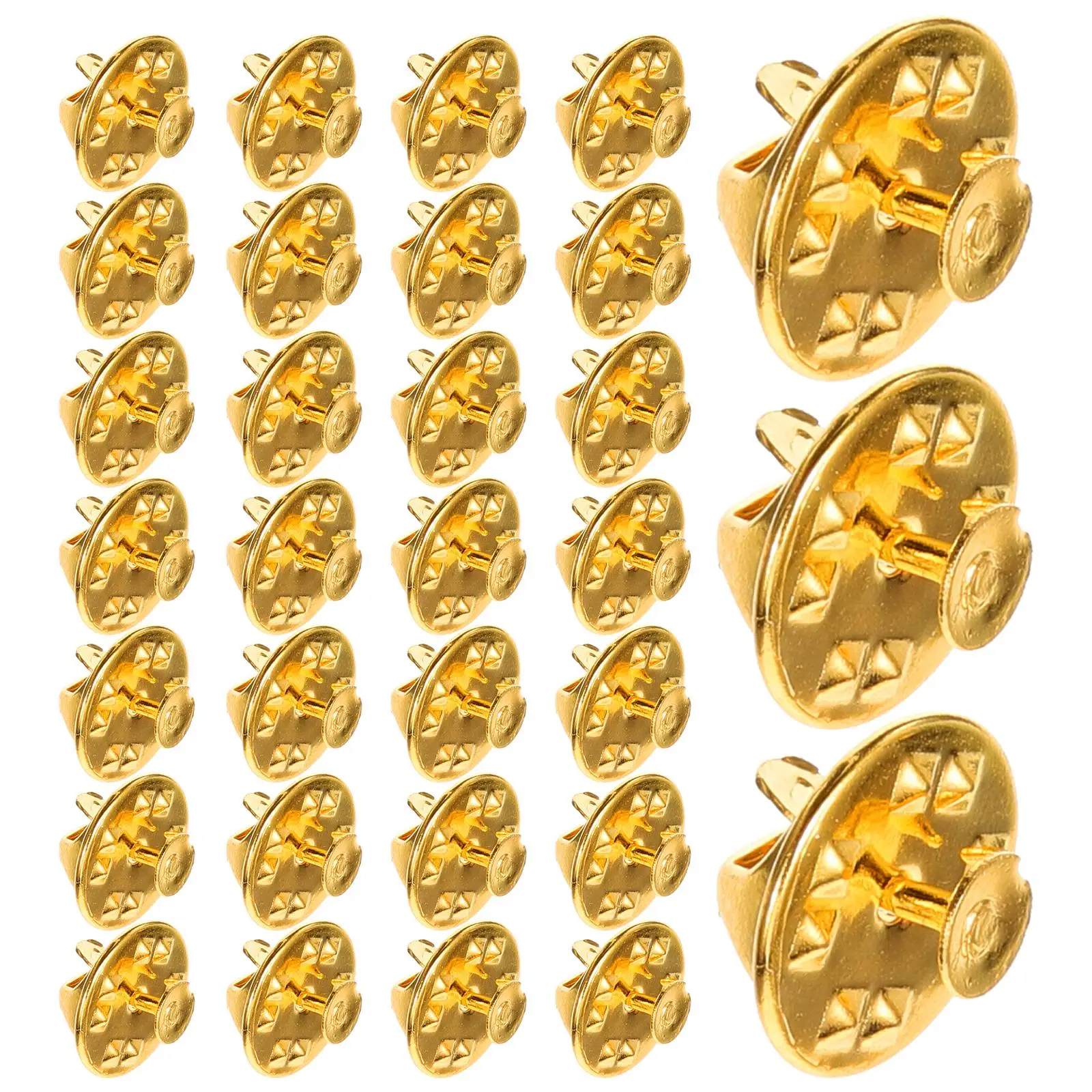 50 Pcs Brooch Cufflinks Rose Gold Pin Back Locking Backs Tags Tack Making Metal Replacement Blank
50 Pcs Brooch Cufflinks Rose Gold Pin Back Locking Backs Tags Tack Making Metal Replacement Blank