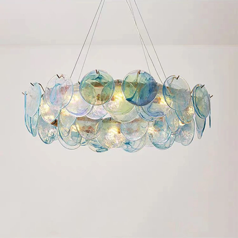 Pink Glass Ceiling Chandelier For Living Dining Room Bedroom Luxury Hanging Light French Vintage Colorful Pendant Lamp
Pink Glass Ceiling Chandelier For Living Dining Room Bedroom Luxury Hanging Light French Vintage Colorful Pendant Lamp