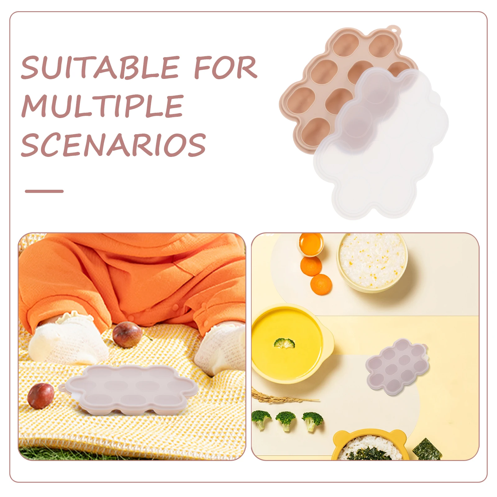 2pcs Silicone Food Freezing Tray Baby Soup Ice Storage Reusable Easy Release Stackable Dishwasher Safe for
2pcs Silicone Food Freezing Tray Baby Soup Ice Storage Reusable Easy Release Stackable Dishwasher Safe for