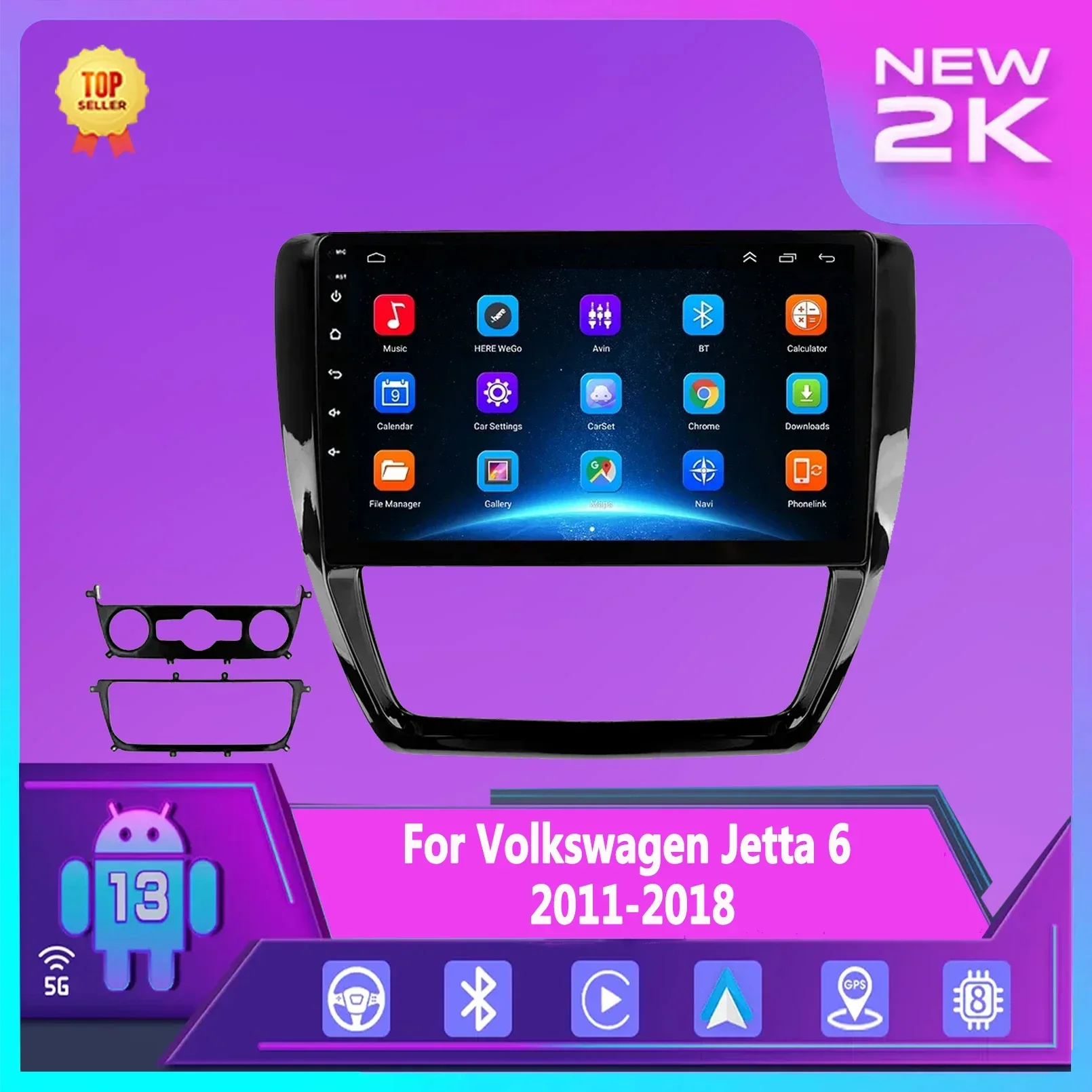 Автомагнитола на Android, мультимедийный плеер для VW Volkswagen Jetta 6 2011-2018 с видеоплеером, навигацией, GPS, DSP, Carplay
Автомагнитола на Android, мультимедийный плеер для VW Volkswagen Jetta 6 2011-2018 с видеоплеером, навигацией, GPS, DSP, Carplay