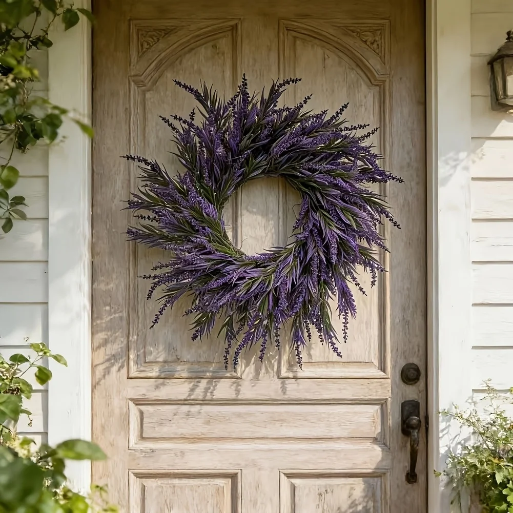 Искусственный лавандовый венок 60 см, пластиковый, подвесной, для двери, сада, стены, веранды, с возможностью индивидуального дизайна
Искусственный лавандовый венок 60 см, пластиковый, подвесной, для двери, сада, стены, веранды, с возможностью индивидуального дизайна
