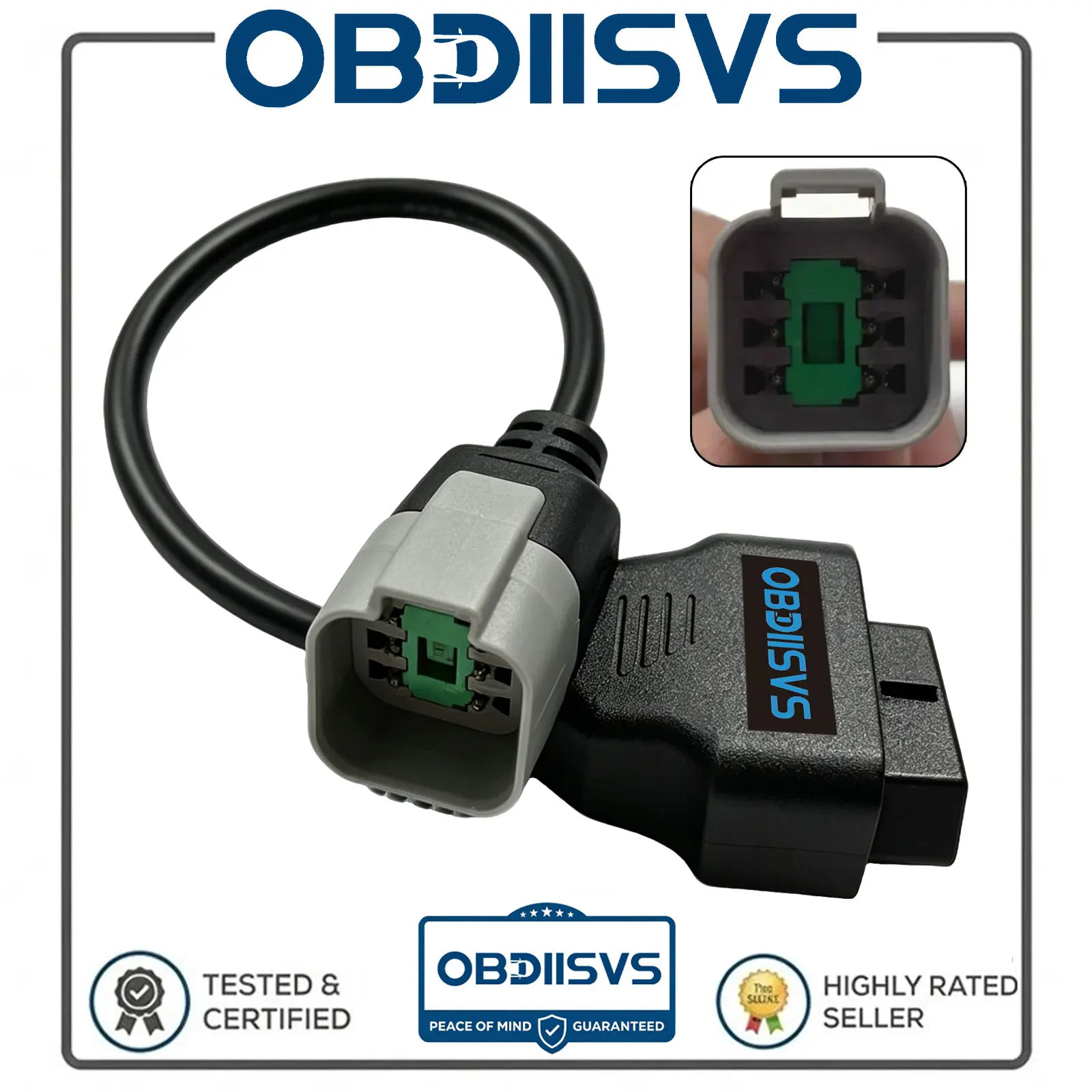 OBD2 Diagnostic Cable For Yanmar 24V Diesel Vehicles 6Pin to 16Pin OBDII Scanner Connector For Yanmar Engine OBD2 Adapter Cable
OBD2 Diagnostic Cable For Yanmar 24V Diesel Vehicles 6Pin to 16Pin OBDII Scanner Connector For Yanmar Engine OBD2 Adapter Cable