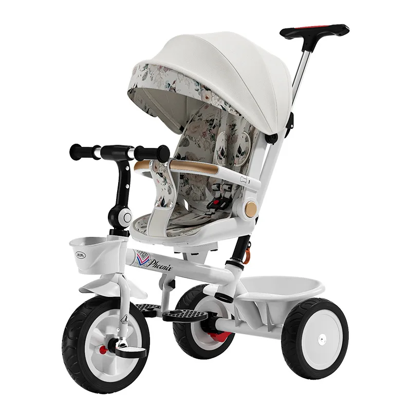 Baby Stroller Can Sit Ride Lying Foldable Kids Trike with Large Canopy Push Hands Two-way Baby Tricycle Stroller
Baby Stroller Can Sit Ride Lying Foldable Kids Trike with Large Canopy Push Hands Two-way Baby Tricycle Stroller