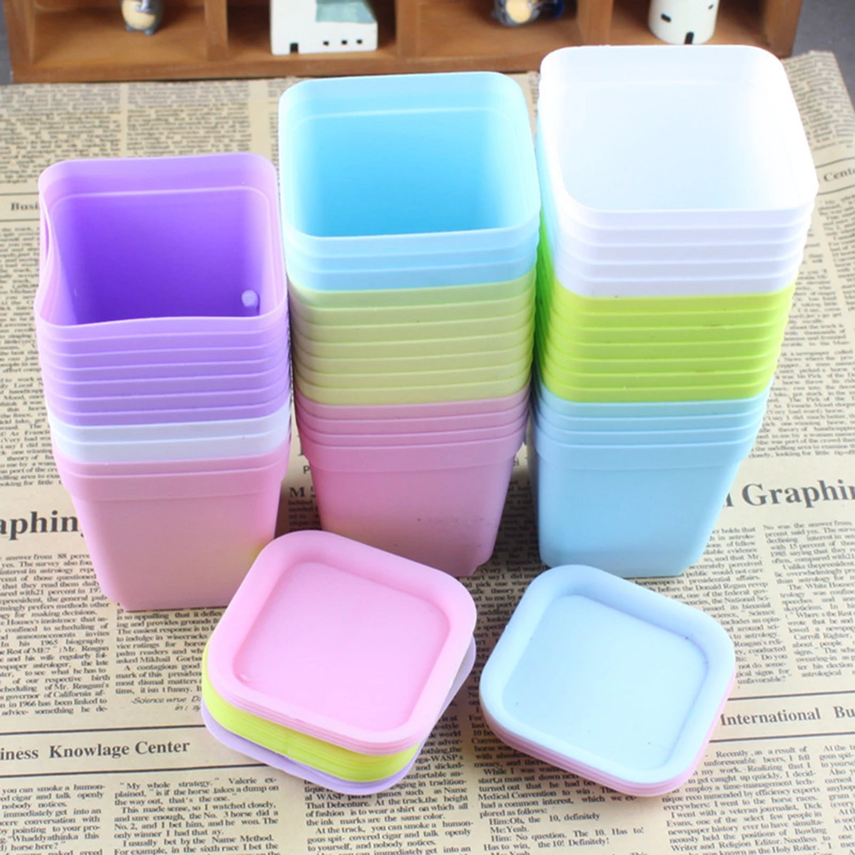 12 Pcs Flower Pots Plastic Tray Planter Containers for Gardening Decorative Succulent Creative Mini Flower Holder Gifts
12 Pcs Flower Pots Plastic Tray Planter Containers for Gardening Decorative Succulent Creative Mini Flower Holder Gifts