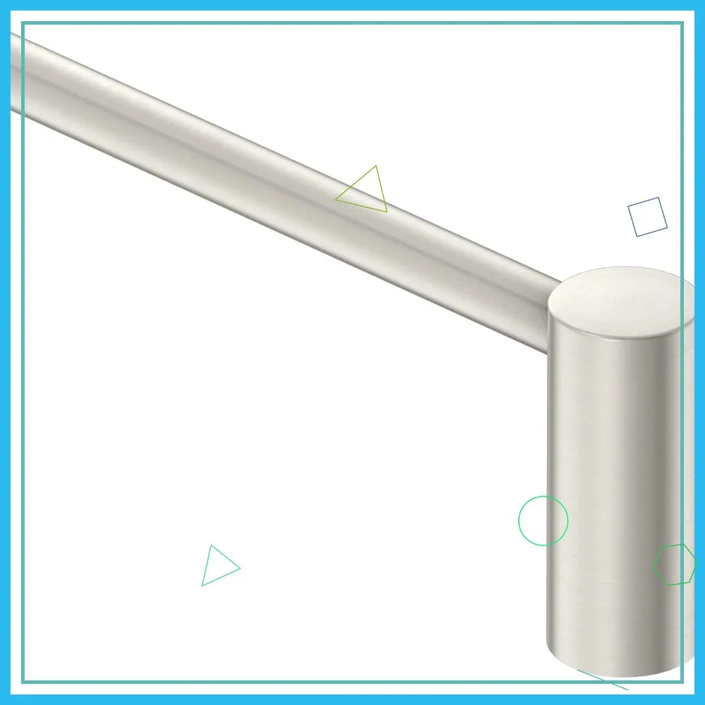 24-Inch Modern Single Towel Bar for Bathroom or Kitchen, Brushed Nickel Finish
24-Inch Modern Single Towel Bar for Bathroom or Kitchen, Brushed Nickel Finish
