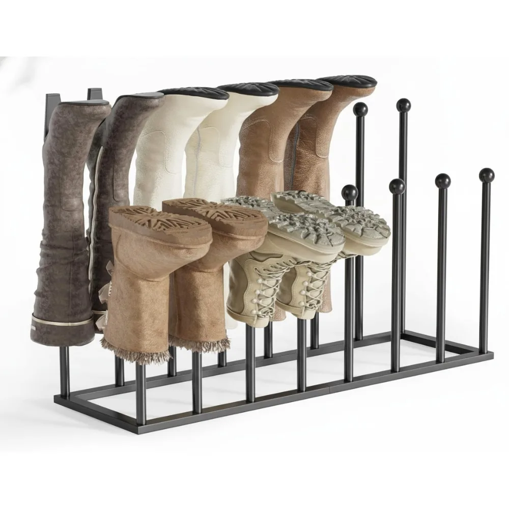 Высокая полка для ботинок-органайзер для прихожей в шкафу, отдельно стоящее хранилище для обуви, 8 пар, черный
Высокая полка для ботинок-органайзер для прихожей в шкафу, отдельно стоящее хранилище для обуви, 8 пар, черный