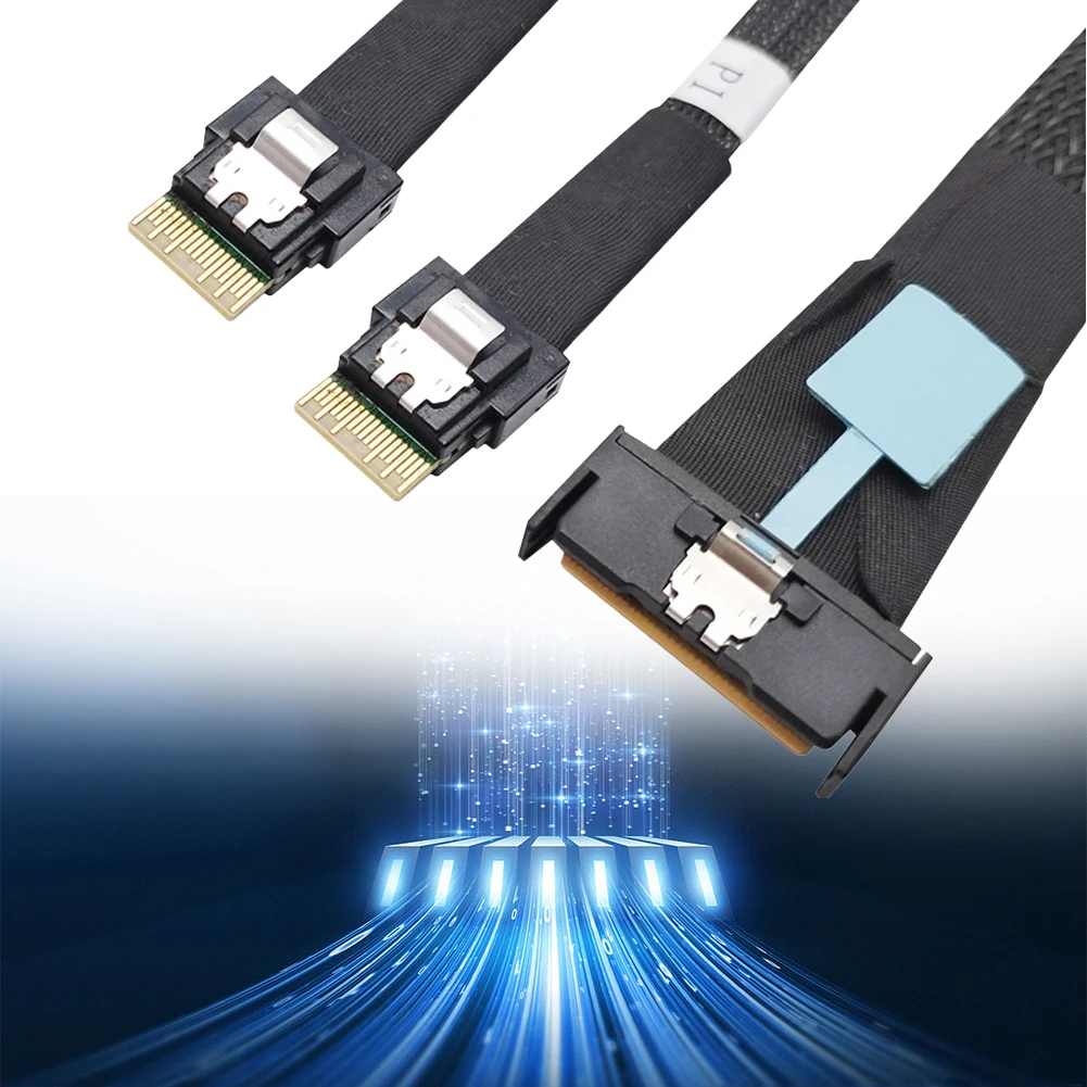 Кабель-адаптер MCIO 8i Slimline SAS на 2 порта Φ 4i PCIE5.0 Кабель-адаптер штырь-штырь Соединительный кабель адаптер сервера 50 см
Кабель-адаптер MCIO 8i Slimline SAS на 2 порта Φ 4i PCIE5.0 Кабель-адаптер штырь-штырь Соединительный кабель адаптер сервера 50 см