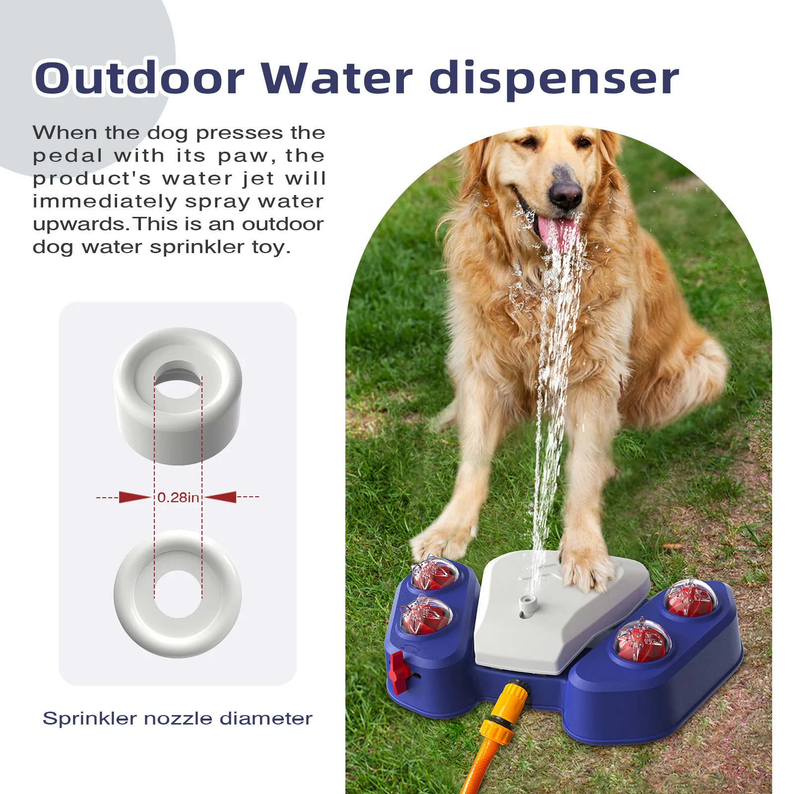 SHINEKNOT Dog Outdoor Treading Machine Treading Water Spray Bathing Cooling Play Toys Summer Heat Relief Toys
SHINEKNOT Dog Outdoor Treading Machine Treading Water Spray Bathing Cooling Play Toys Summer Heat Relief Toys