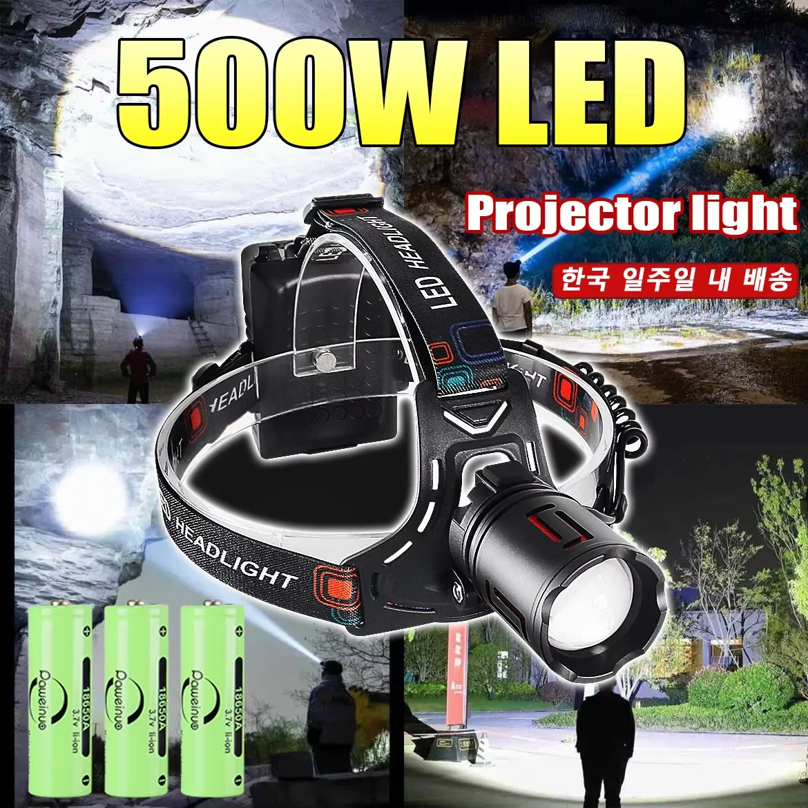 500W High Power LED Headlight Warning Light Ultra Bright Head Lantern Waterproof Outdoor Riding Head Flashlight Long Range Lamp
500W High Power LED Headlight Warning Light Ultra Bright Head Lantern Waterproof Outdoor Riding Head Flashlight Long Range Lamp