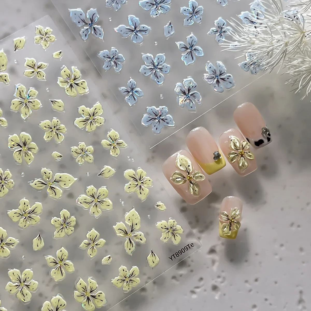 Transparent Ice Flower Nail Stickers, New Summer Viral Bestsellers
Transparent Ice Flower Nail Stickers, New Summer Viral Bestsellers