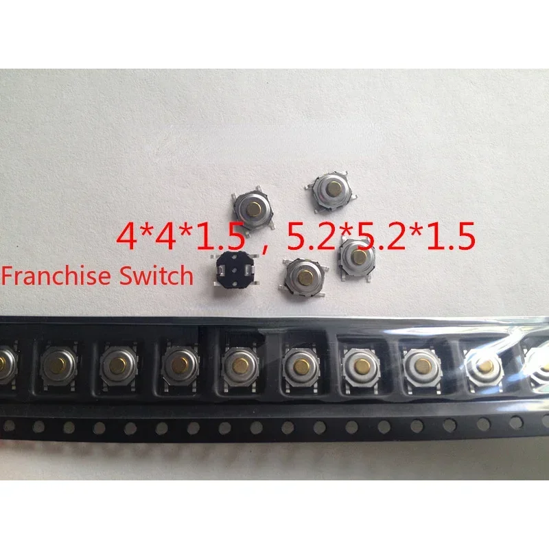 10PCS TS-1518MS 4*4*1.5mm Tact Switch Miniature Small 5.2x5.2x1.5MM 160gf
10PCS TS-1518MS 4*4*1.5mm Tact Switch Miniature Small 5.2x5.2x1.5MM 160gf