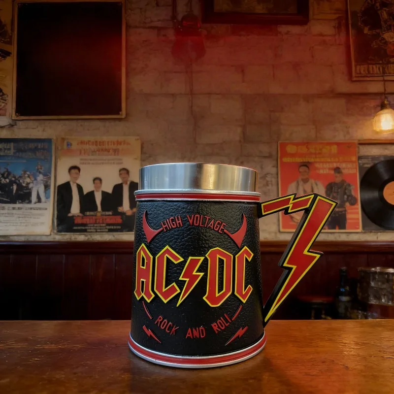 AC/DC Rock and Roll 3D Lightning Handle Beer Stein Stainless Steel Insulated Mug Retro Hard Rock Band Collectible Drinkware
AC/DC Rock and Roll 3D Lightning Handle Beer Stein Stainless Steel Insulated Mug Retro Hard Rock Band Collectible Drinkware