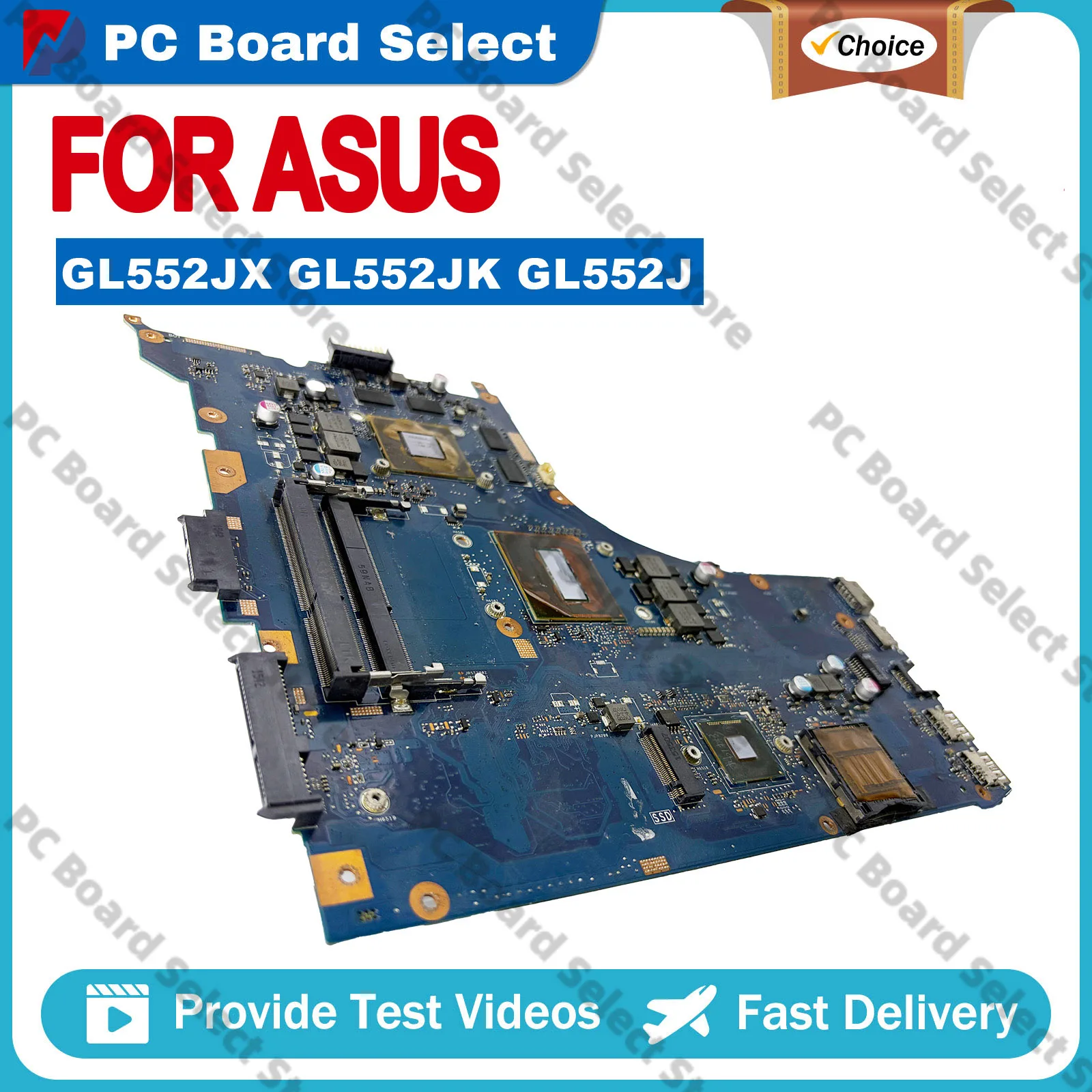 GL552J GL552JX Laptop Motherboard For ASUS ROG ZX50J FX-PLUS GL552JX Notebook Mainboard With i3 i5 i7 CPU tests OK fast shipping
GL552J GL552JX Laptop Motherboard For ASUS ROG ZX50J FX-PLUS GL552JX Notebook Mainboard With i3 i5 i7 CPU tests OK fast shipping