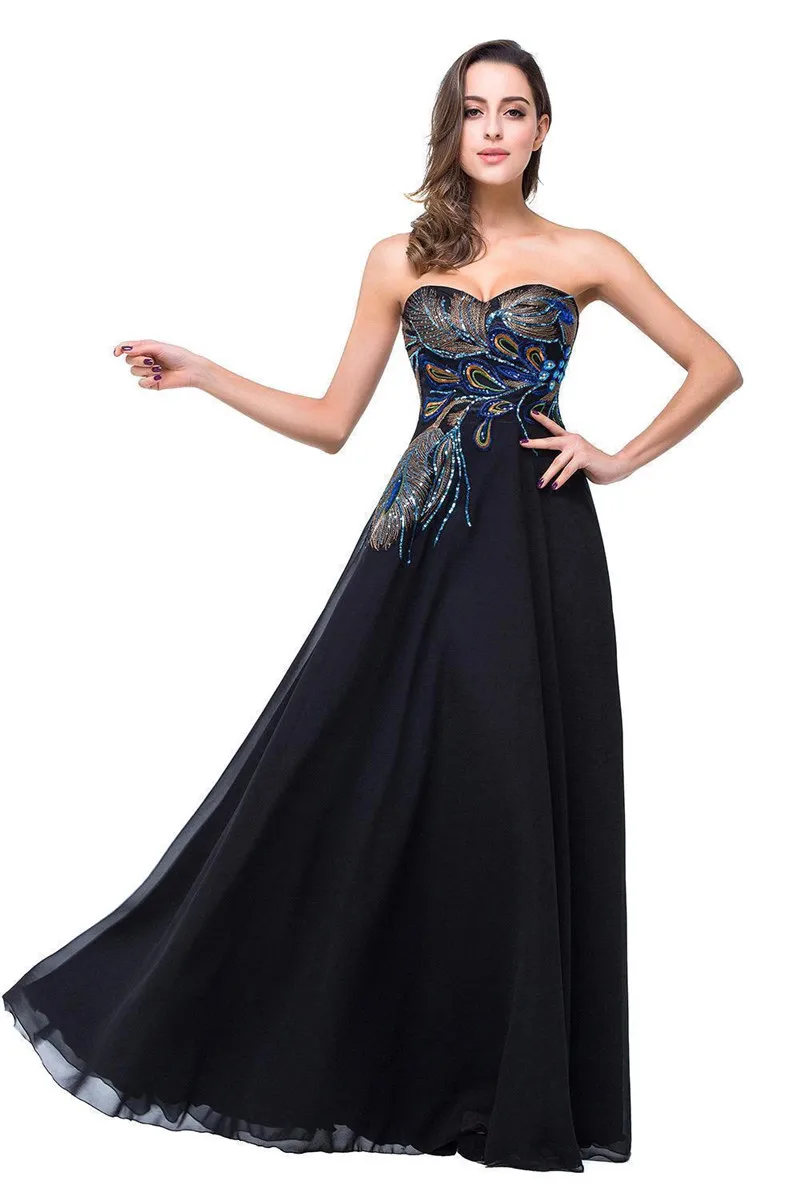 Luxury Sequin Embroidery Evening Dresses Strapless Chiffon Peacock Crystal Sexy Backless Formal Party Prom Gown Vestido De Festa
Luxury Sequin Embroidery Evening Dresses Strapless Chiffon Peacock Crystal Sexy Backless Formal Party Prom Gown Vestido De Festa