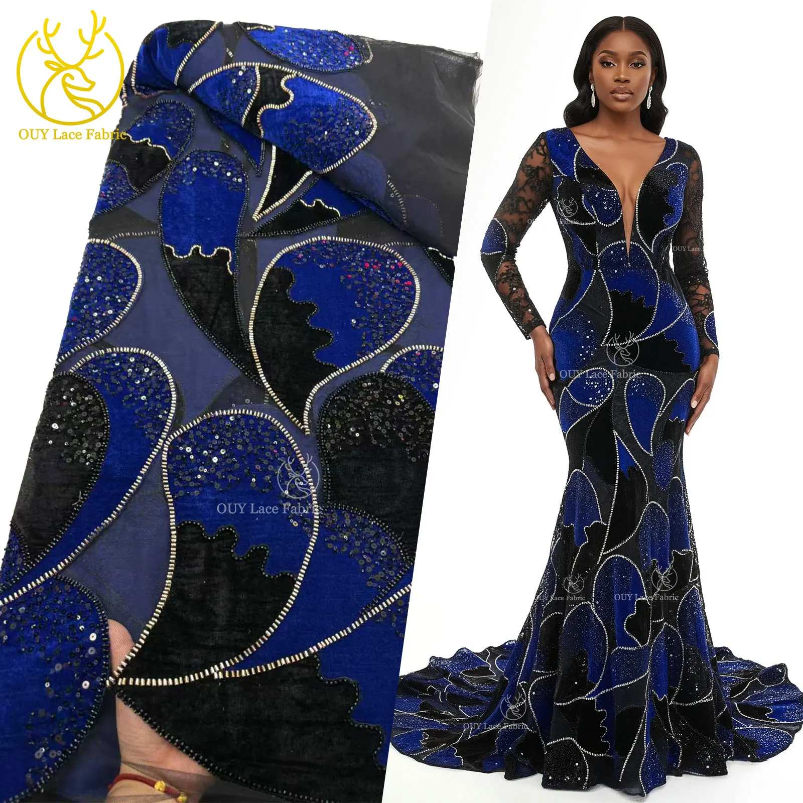 Новейшая африканская бархатная кружевная ткань с вышивкой бисером, 2026, высококачественная нигерийская кружевная ткань с блестками для женских вечерних платьев
Новейшая африканская бархатная кружевная ткань с вышивкой бисером, 2026, высококачественная нигерийская кружевная ткань с блестками для женских вечерних платьев