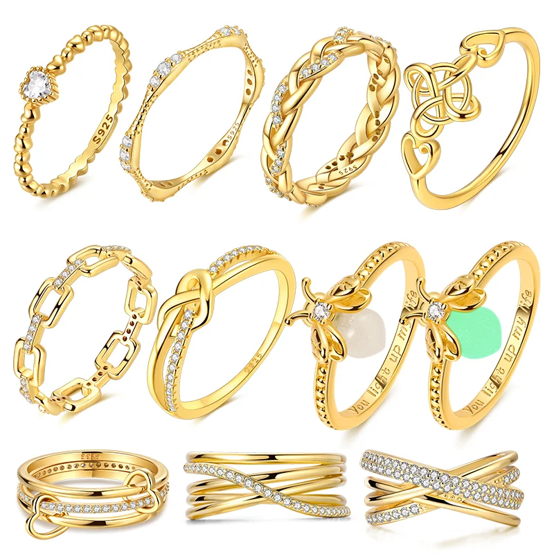 Оригинальные кольца из стерлингового серебра 925 пробы для женщин, золотой светлячок, подсолнух, корона, сердце, солнце, луна, кольцо, ювелирные изделия
Оригинальные кольца из стерлингового серебра 925 пробы для женщин, золотой светлячок, подсолнух, корона, сердце, солнце, луна, кольцо, ювелирные изделия