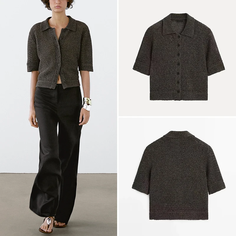 Z Women's Faion Hollow out Ne ort Jaet Regular Thin Polyester Fiber Summer New Arrival 2025
Z Women's Faion Hollow out Ne ort Jaet Regular Thin Polyester Fiber Summer New Arrival 2025