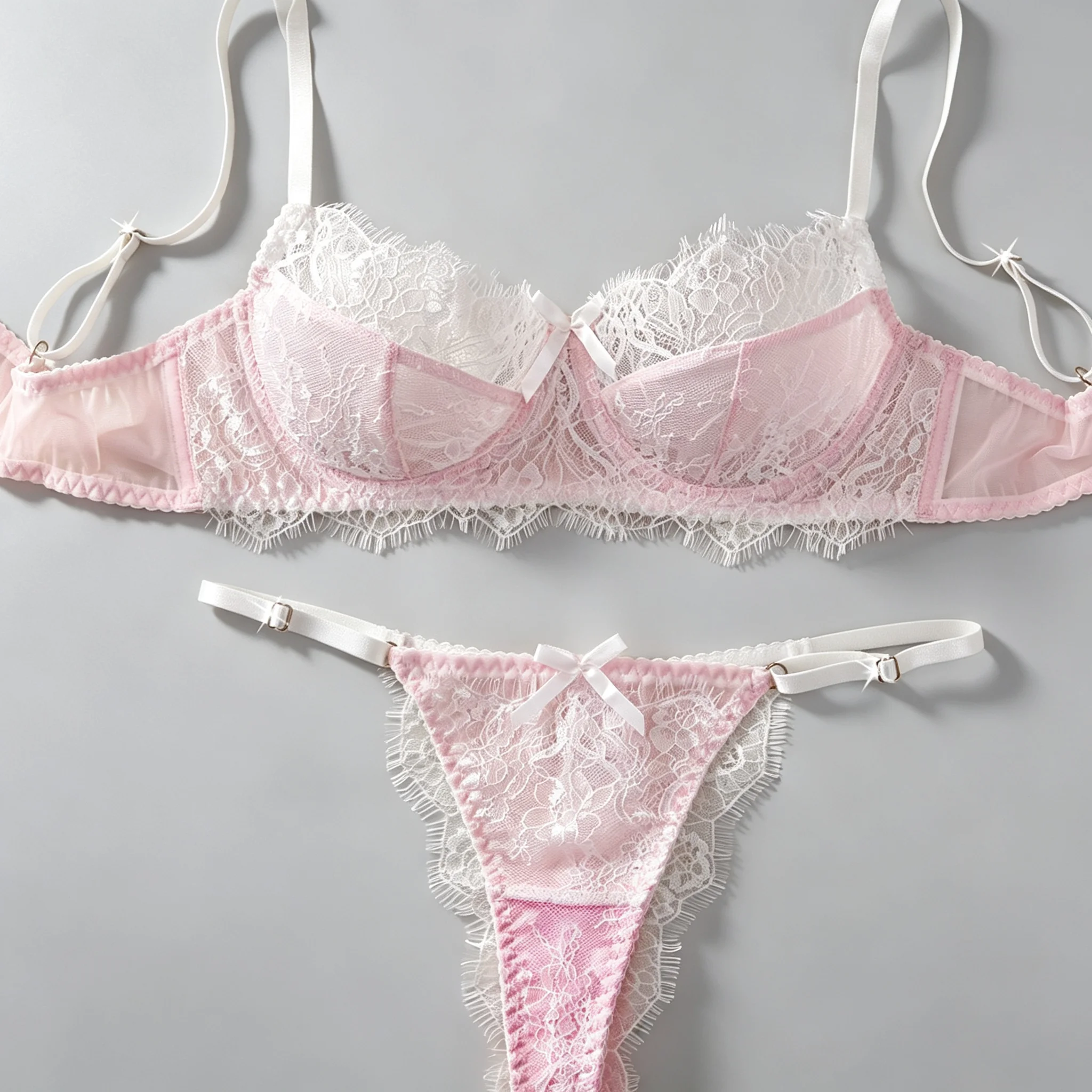 Lace Trim Transparent Sexy Lingerie Sets for Women Pink Bra and Thong Female Underwear Intimate Adjustable Wire Bars
Lace Trim Transparent Sexy Lingerie Sets for Women Pink Bra and Thong Female Underwear Intimate Adjustable Wire Bars