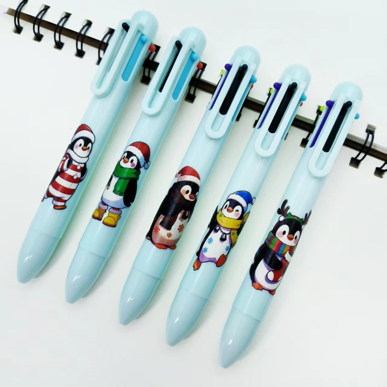 5/10pcs Christmas penguin shaped ballpoint pen lively penguin theme multi-color pen six in one multi-color ballpoint pen
5/10pcs Christmas penguin shaped ballpoint pen lively penguin theme multi-color pen six in one multi-color ballpoint pen