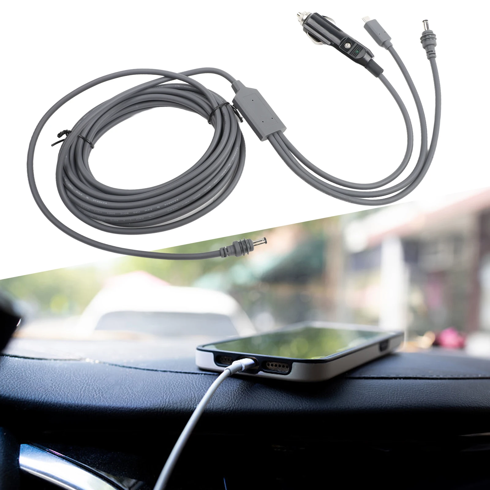 For Most Cars Power Cord 3 In 1 Charging Cable In-Car Charging High Universality Fitment Practical And Reliable Materials
For Most Cars Power Cord 3 In 1 Charging Cable In-Car Charging High Universality Fitment Practical And Reliable Materials